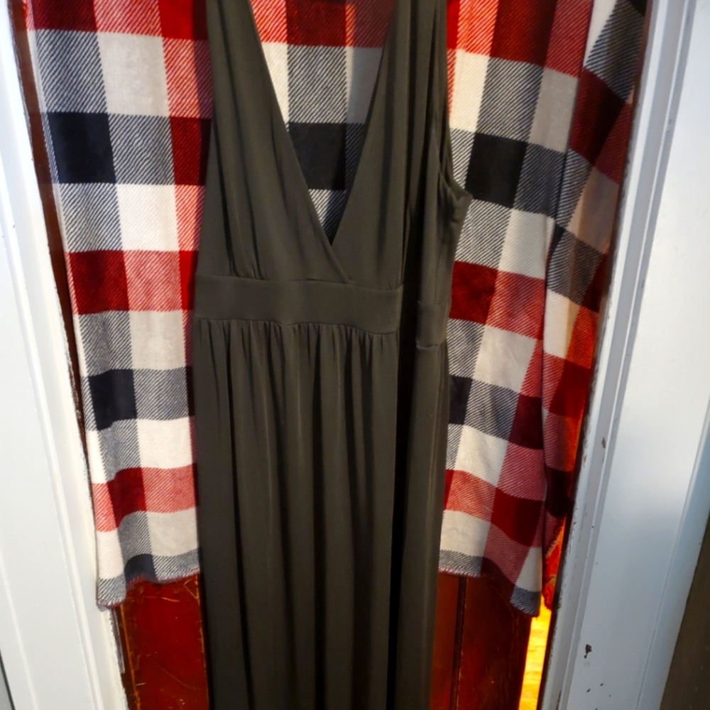 Black side slit dress